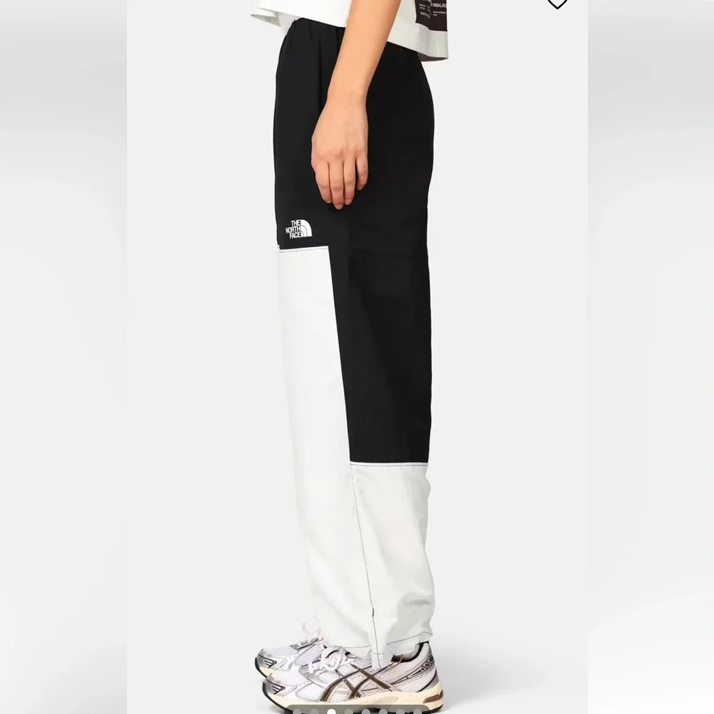 The North Face Women’s Nylon Easy Pants Black and White Color Block - Picture 3 of 16